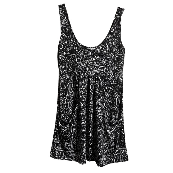 Portocruz Dresses & Skirts - Portocruz Black White Patterned Sleeveless Dress